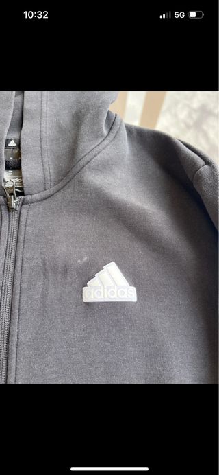 Sudadera Adidas Negra Cremallera Talla M