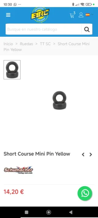 Ruedas Short Course RC (4uds)