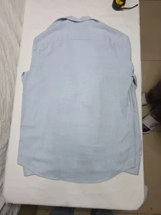 Camicia Zara Uomo Blu Manica Lunga Taglia S