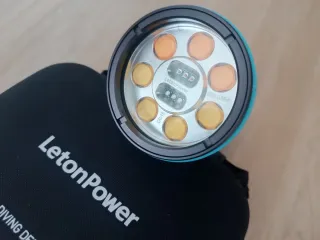 Foco buceo video LetonPower Shark CX