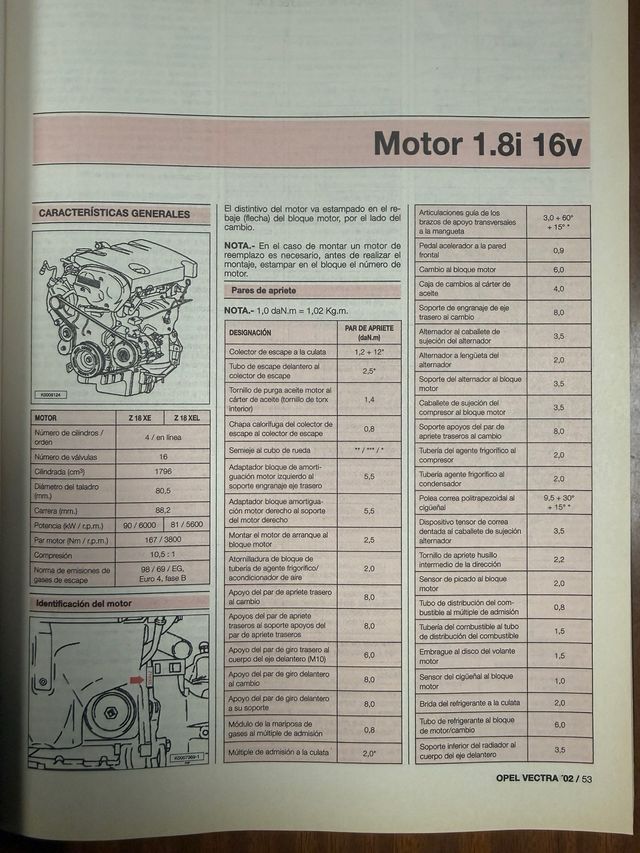 manual taller Opel vectra 02