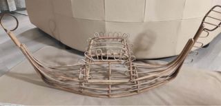 Decorazione Gondola in Vimini