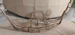 Decorazione Gondola in Vimini