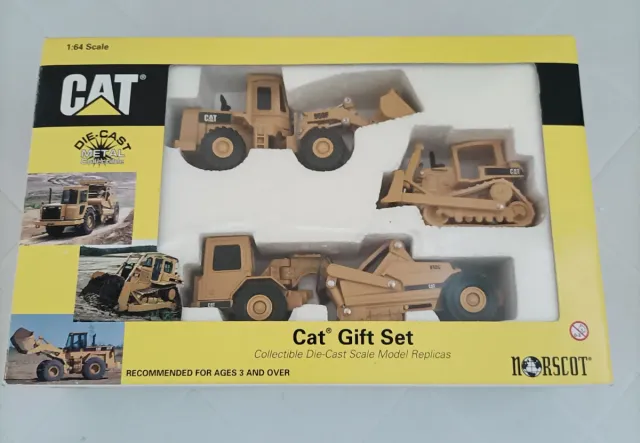Set 3 Veicoli CAT Die-Cast Scala 1:64