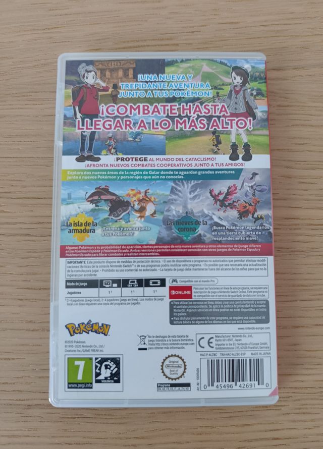 Pokémon Escudo + Expansión Nintendo Switch PAL ESP