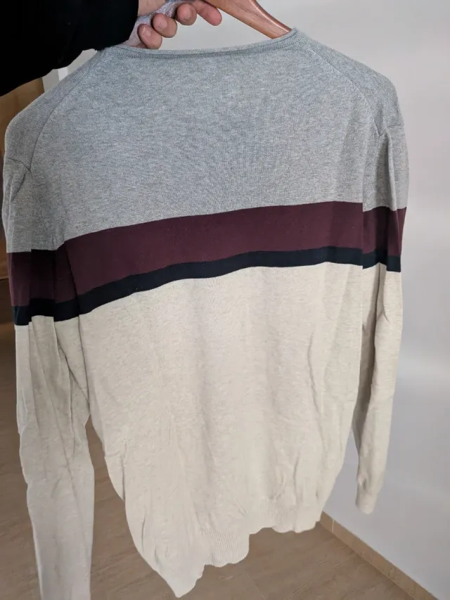 Jersey Springfield Gris y Beige Talla L