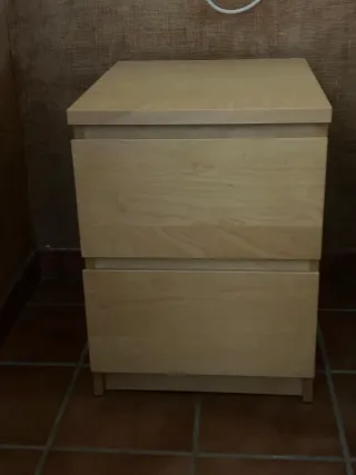 Comodino a 2 cassetti MALM IKEA
