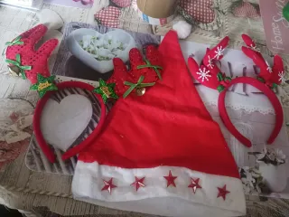Addobbi Natalizi Cappello Babbo Natale Cerchietti