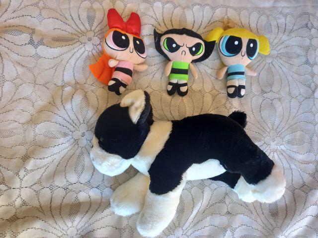 Peluche Powerpuff Girls y perro