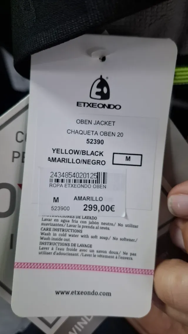 Chaqueta Etxeondo Oben Talla M