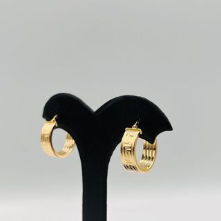 PENDIENTES ARO GRECA 18K