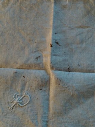 Lotto 6 tovaglioli misto lino con frange