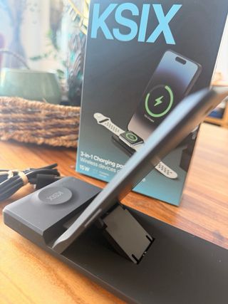 Cargador Inalámbrico Ksix 3 en 1 Nuevo