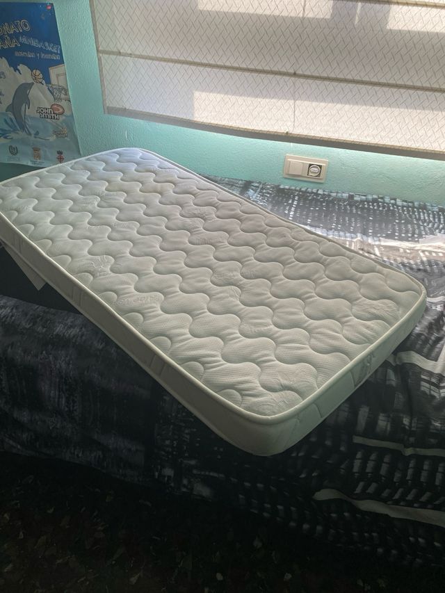 Colchón cuna aloe y viscolástica 60x120x12