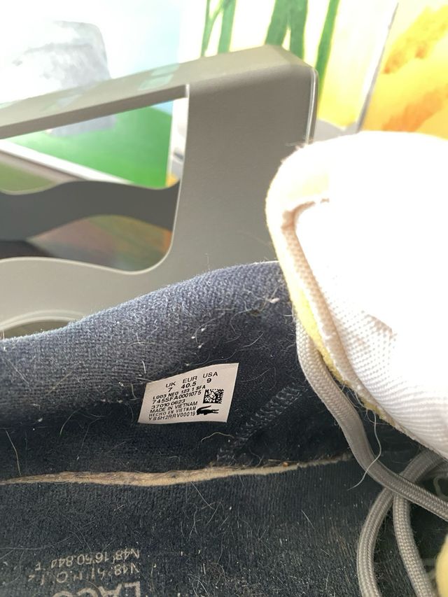 Zapatillas Lacoste Negras y Grises