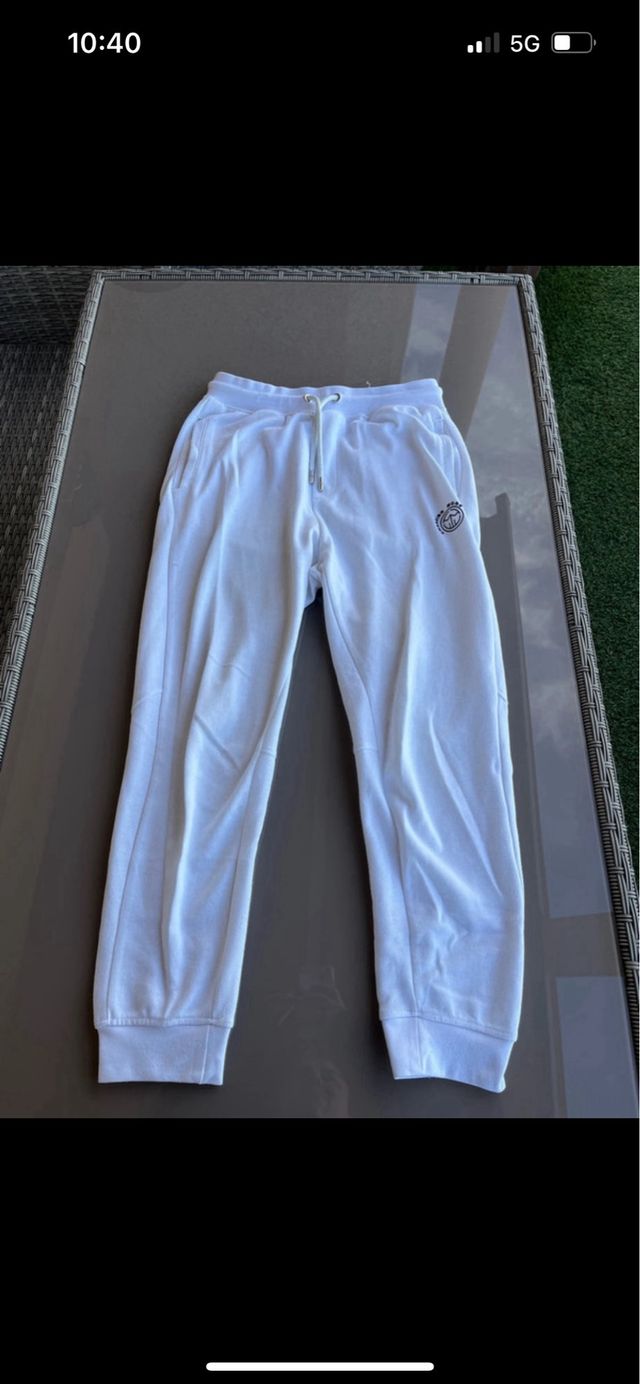 Pantalón de chándal blanco