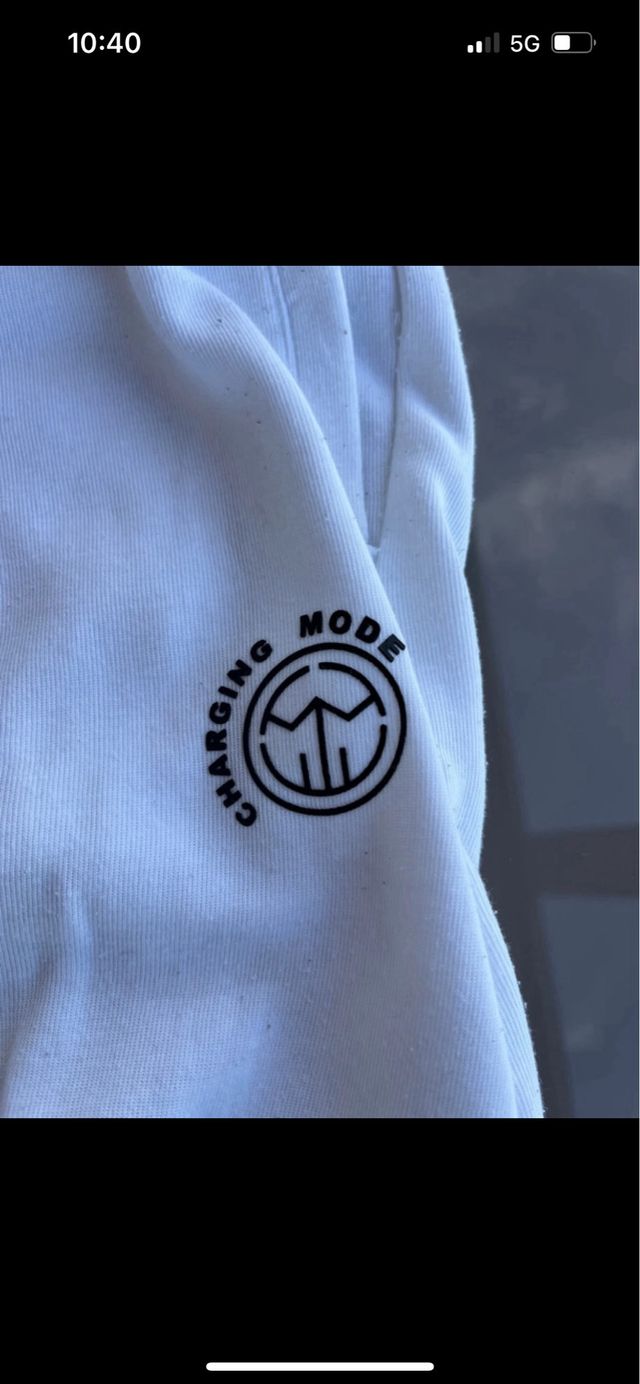 Pantalón de chándal blanco