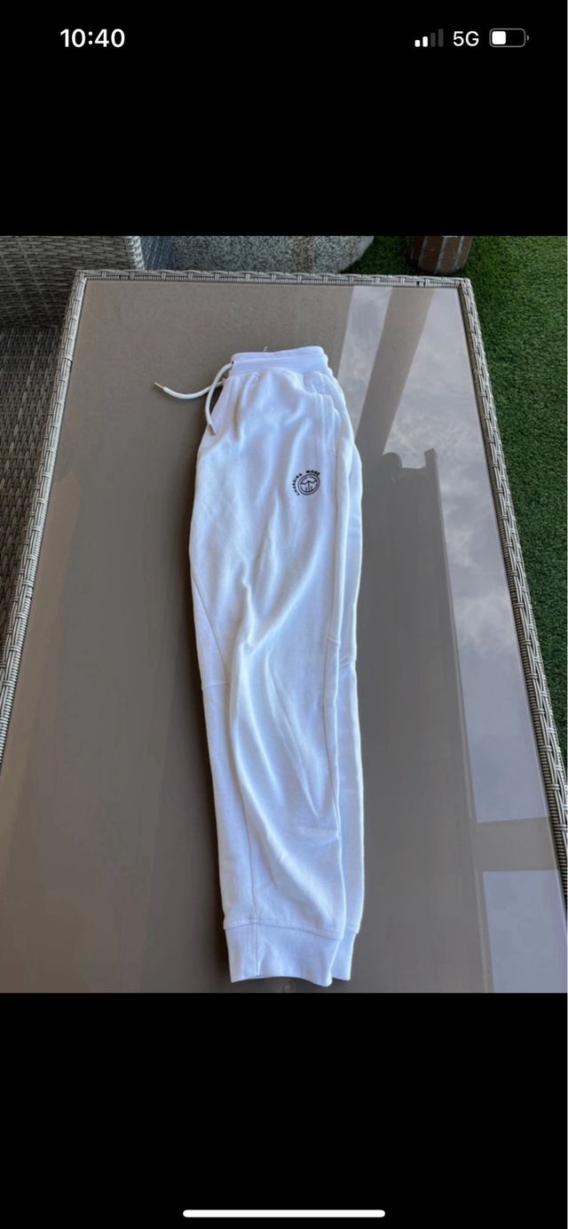 Pantalón de chándal blanco