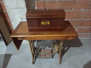 Mesa Máquina Coser Alfa Madera