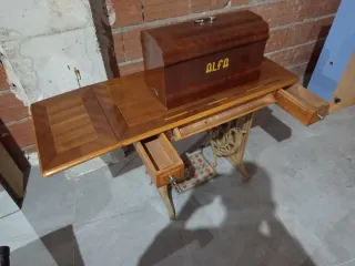 Mesa Máquina Coser Alfa Madera