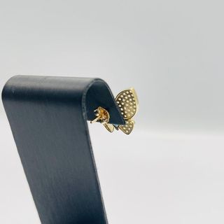 PENDIENTES MARIPOSA GRANDE PIEDRA AZUL 18K