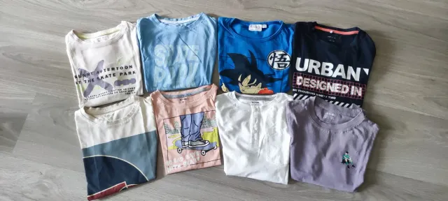 Lote 8 Camisetas Manga Corta Niño