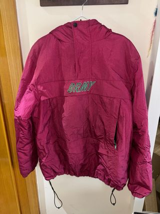 Abrigo Grimey Rosa con Capucha reversible