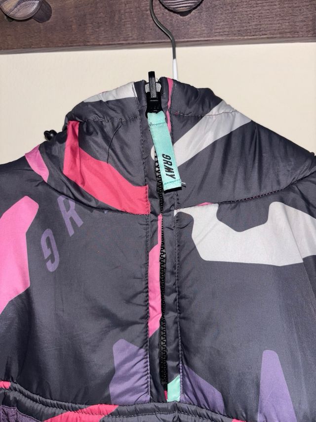 Abrigo Grimey Rosa con Capucha reversible