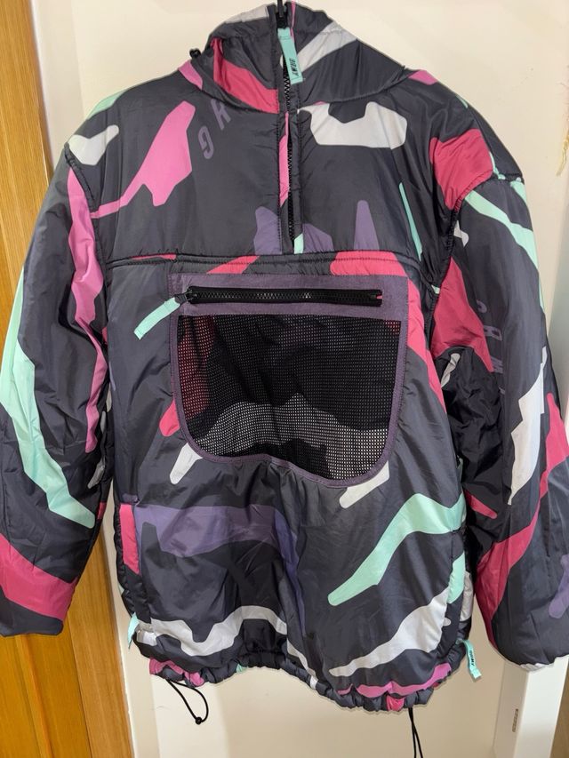 Abrigo Grimey Rosa con Capucha reversible