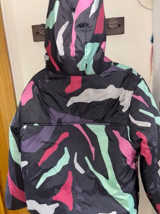 Abrigo Grimey Rosa con Capucha reversible