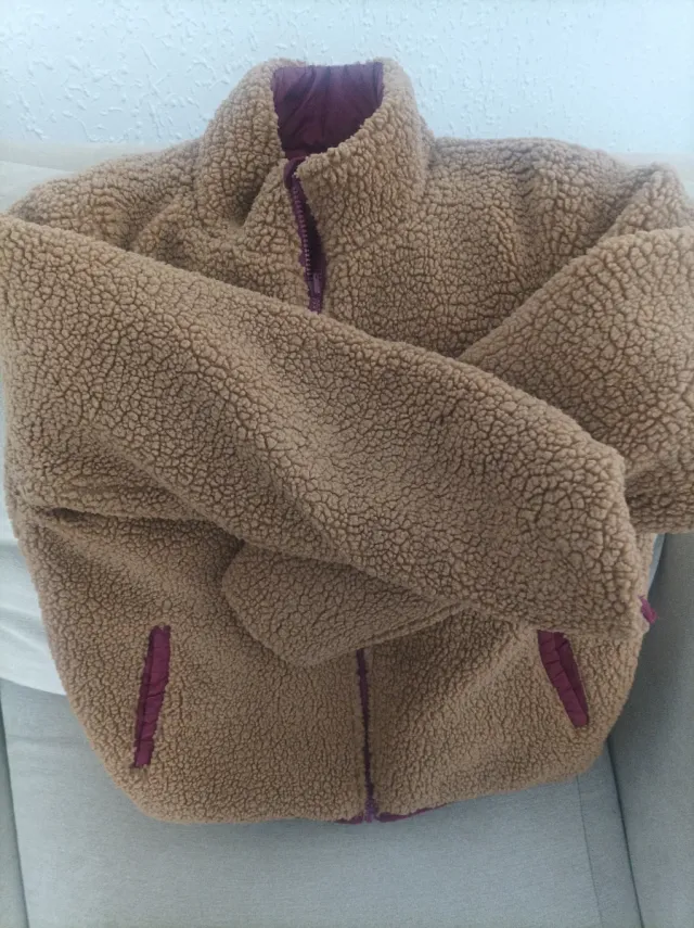 Chaqueta granate acolchada mujer Talla L