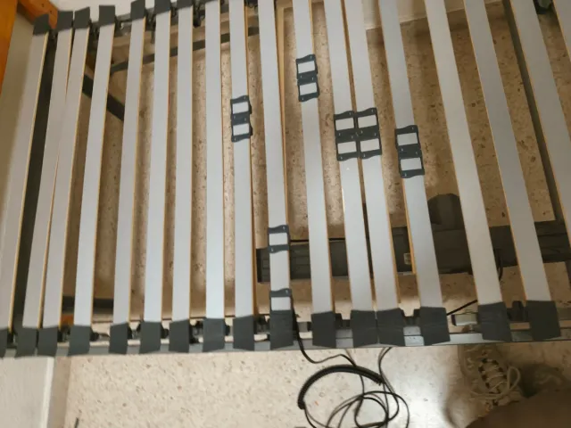 Cama articulada madera y metal