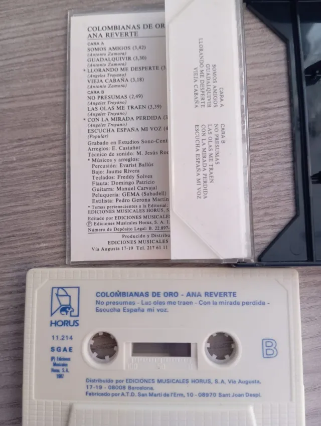 Lotes de Cassettes Ana Reverte