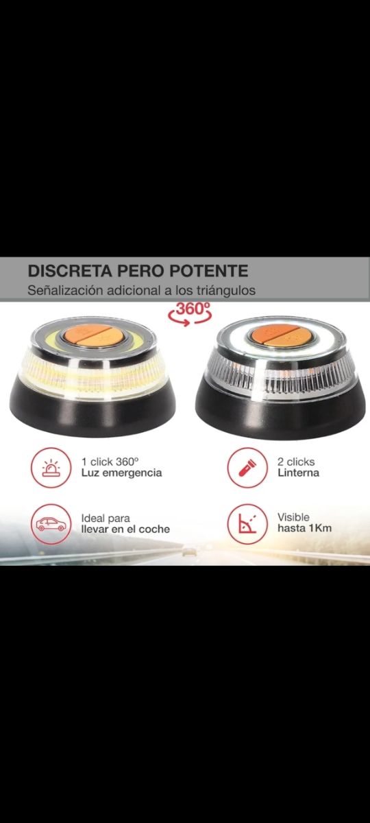 Luz V16 DGT Homologada sin geolocalizacion.