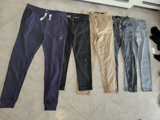 5 pantaloni uomo taglia M