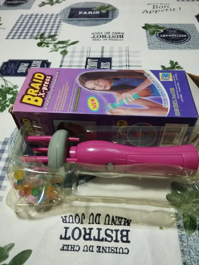 Braid X-press para hacer trenzas rosa