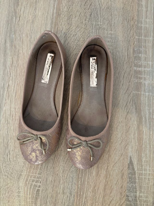 Manoletinas Xti Taglia 38 Dorate Rosa