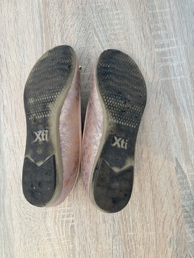 Manoletinas Xti Taglia 38 Dorate Rosa