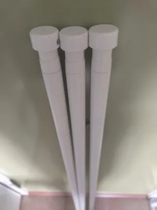 Barras de cortina blancas BEKRÁFTA IKEA (3 X 20€)