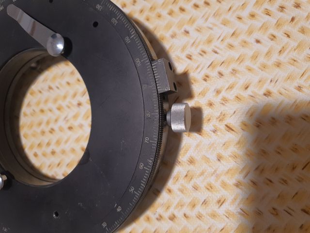 Placa de polarización para microscopio