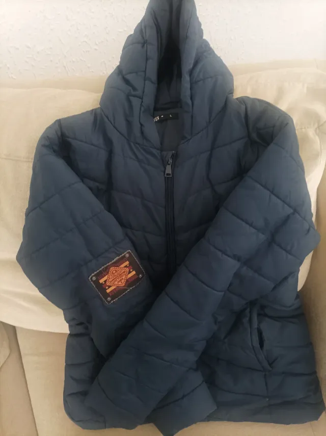 Chaqueta acolchada azul marino talla L