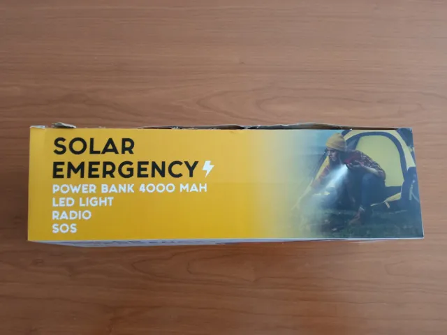 Radio Linterna Solar Emergencia 4000 mAh