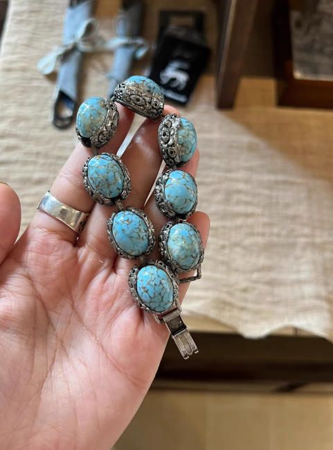 Pulsera Rara Plata Turquesa