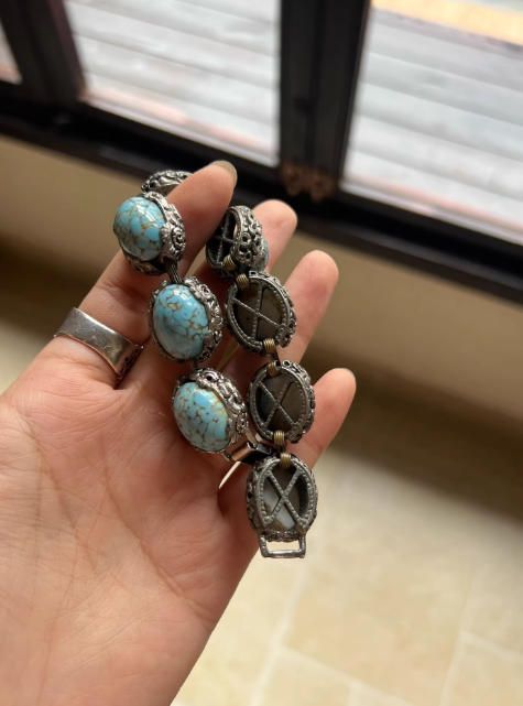 Pulsera Rara Plata Turquesa