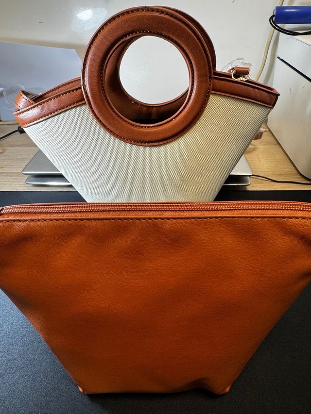Bolso MOTF Beige y Naranja