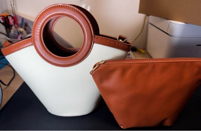 Bolso MOTF Beige y Naranja
