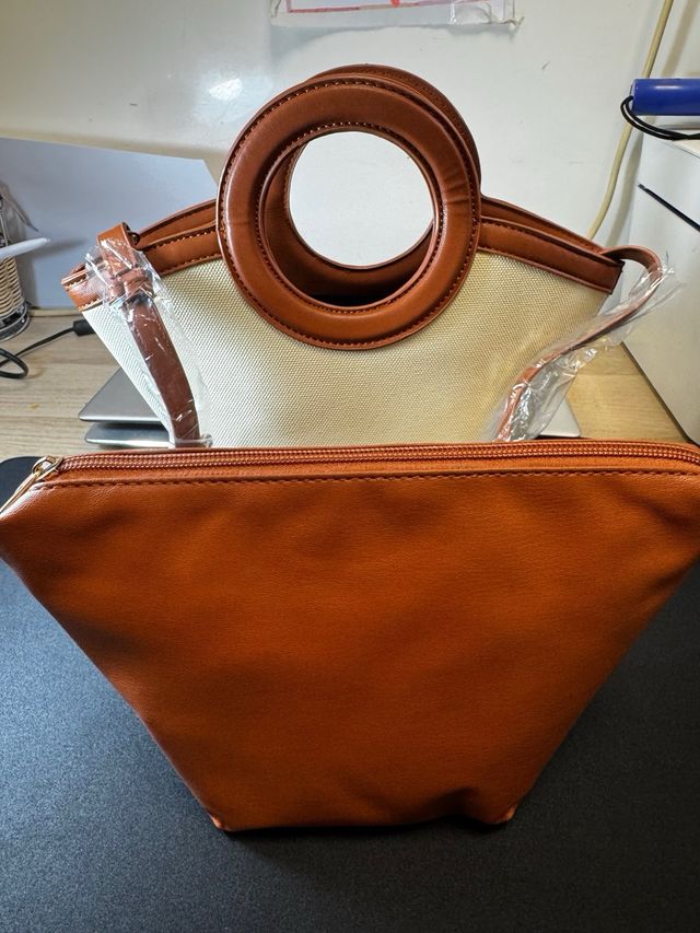 Bolso MOTF Beige y Naranja