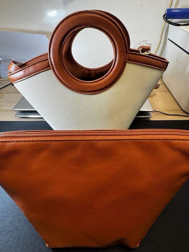Bolso MOTF Beige y Naranja