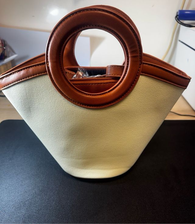 Bolso MOTF Beige y Naranja