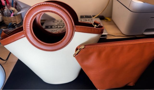 Bolso MOTF Beige y Naranja